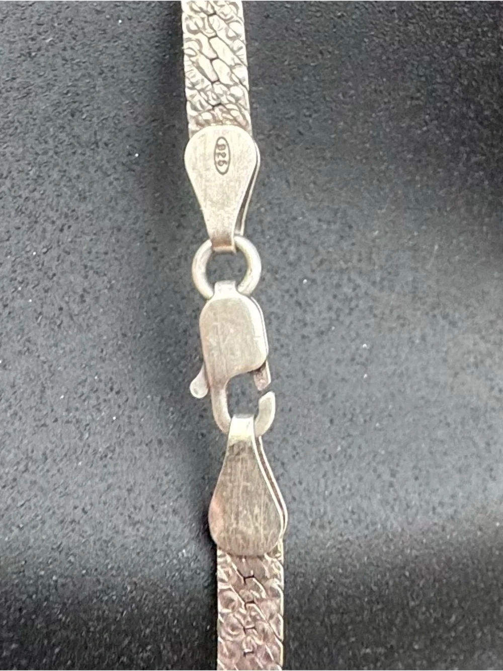 Sterling Silver 925 36” long - wide/thick chain necklace (unique design) Italy